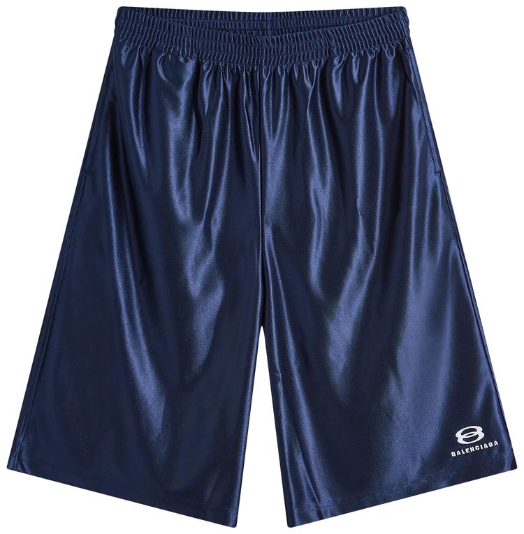 Balenciaga Basketball Shorts Dark NavyWhite