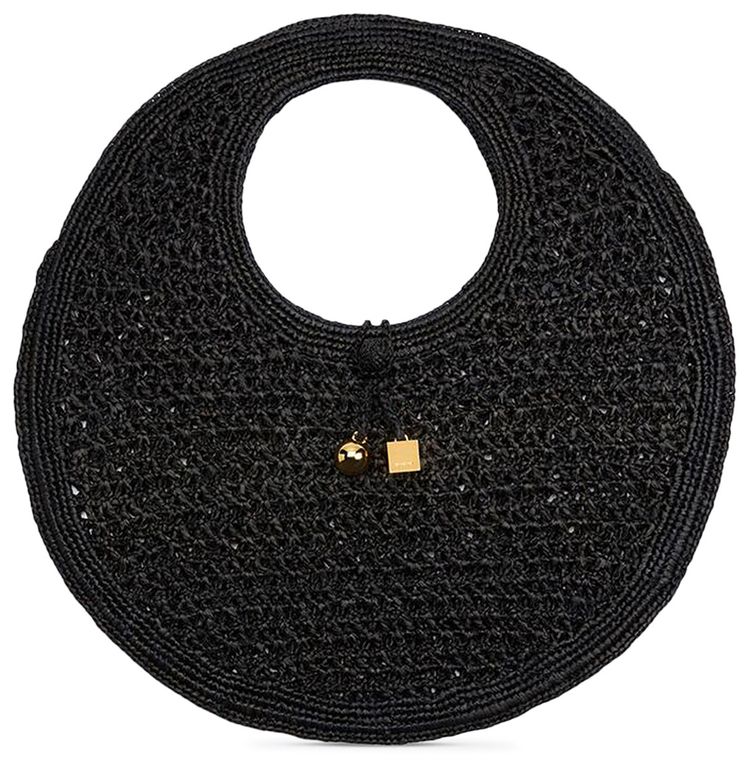 Jacquemus Spiaggia Round Bag Black