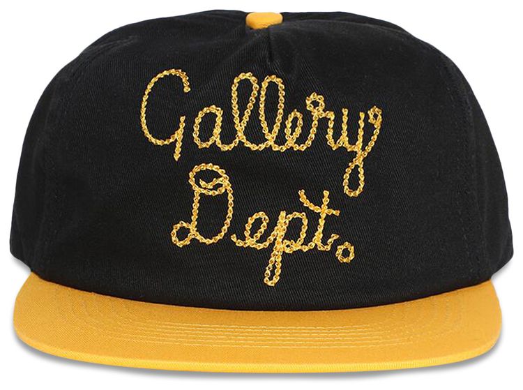 Gallery Dept Collector Cap BlackGold Yellow