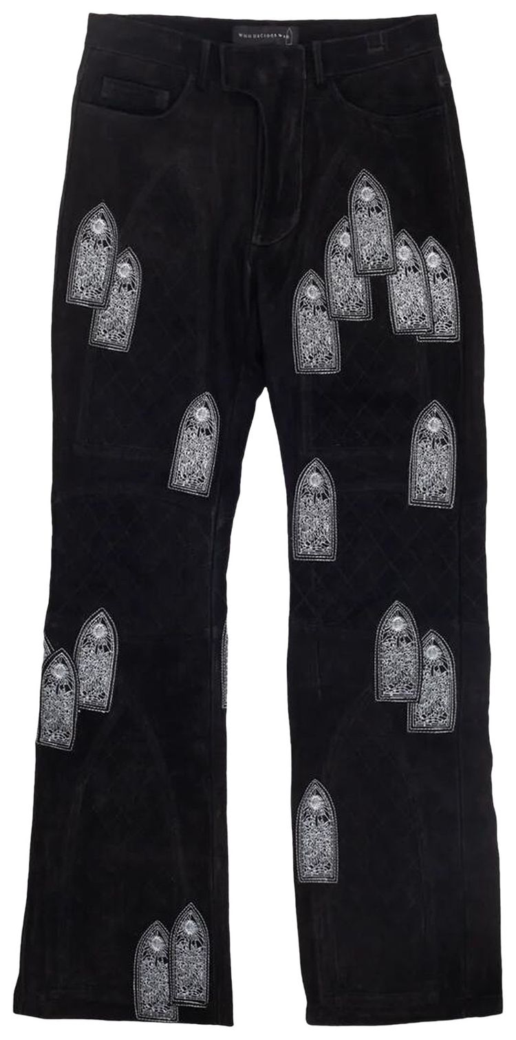 Who Decides War Suede Moto Trousers Coal