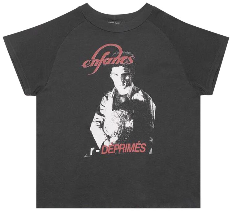 Enfants Riches Deprimes Berlin Disco Mockneck T Shirt Faded Black