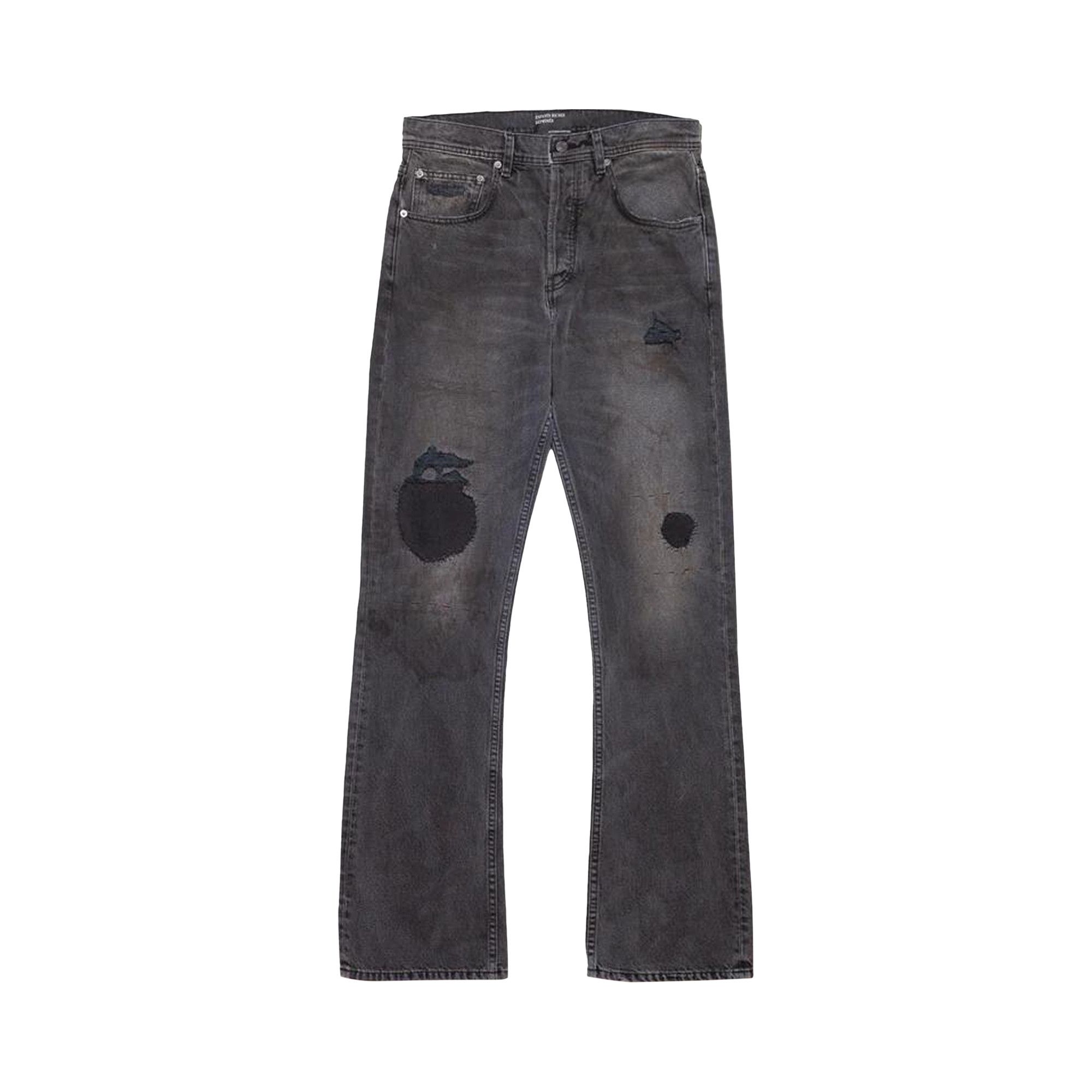 独特な店 Enfants Buy Riches 'Black Jeans Flare Thrashed Déprimés パンツ