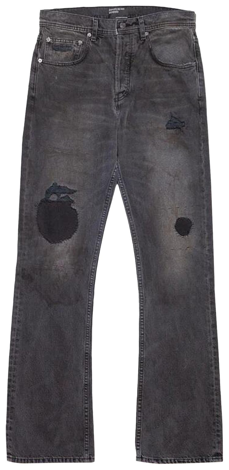 Enfants Riches Deprimes Thrashed Flare Jeans Black