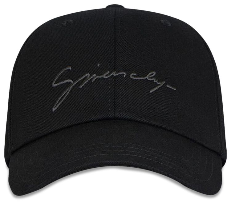 Givenchy Embroidered Logo Curved Cap Black