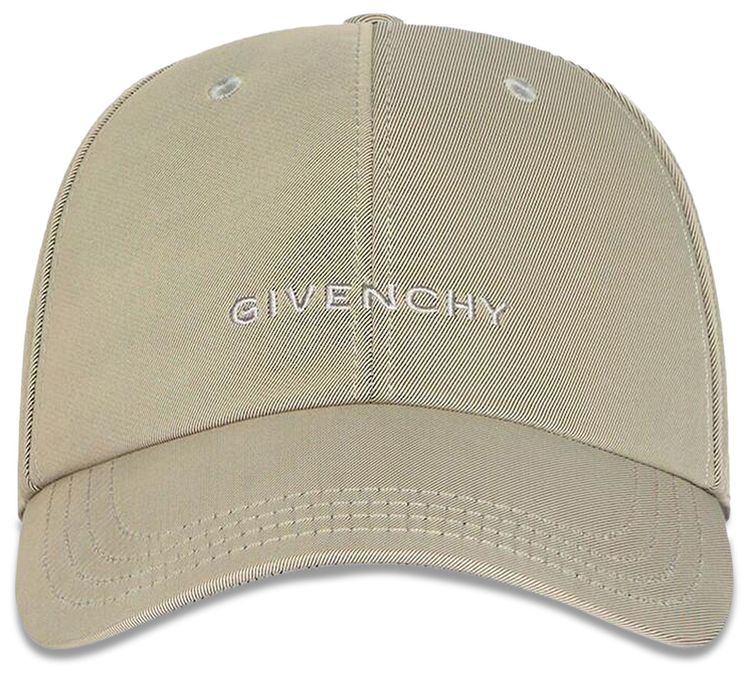 Givenchy Embroidered Logo Curved Cap Natural Beige
