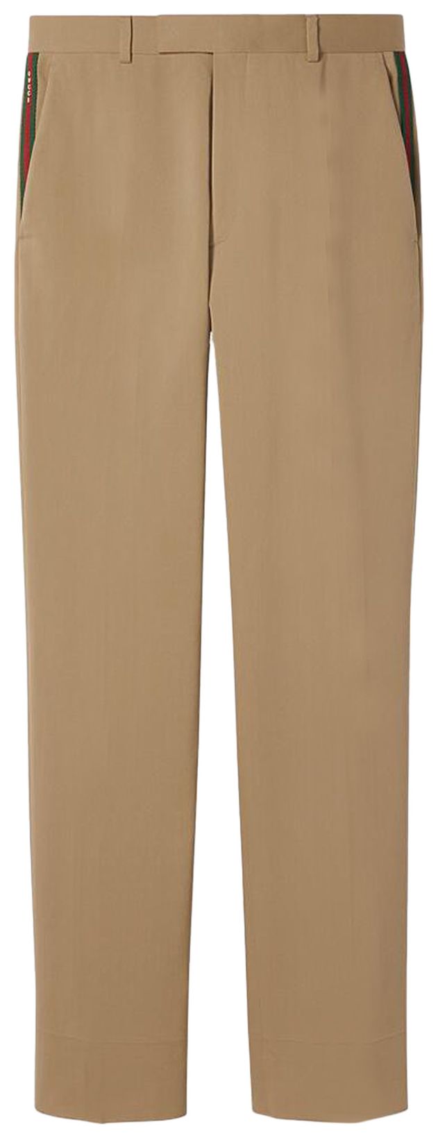 Gucci Web Triband Gabardine Trousers Saturn