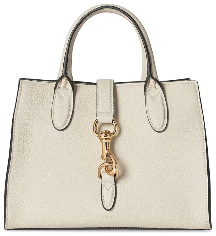 Gucci Small Tote Bag With Hook Closure New Ivory