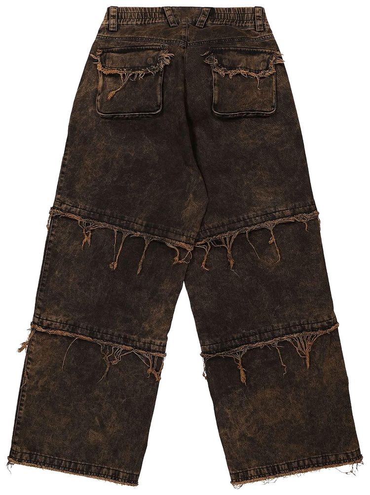 MISBHV Ibiza Oversize Cargo Trousers Acid Black