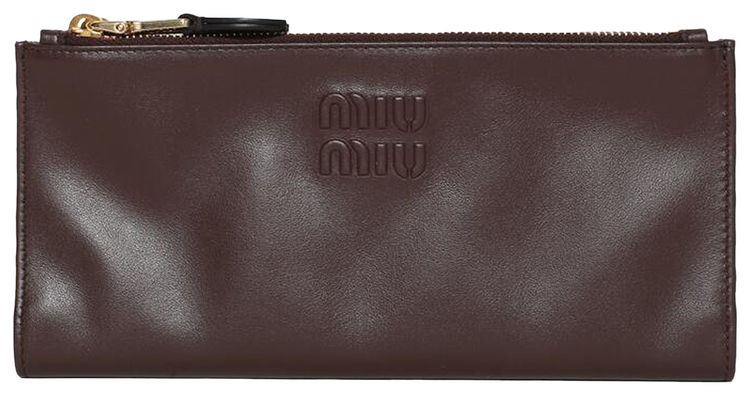 Miu Miu Soft Long Wallet Briarwood