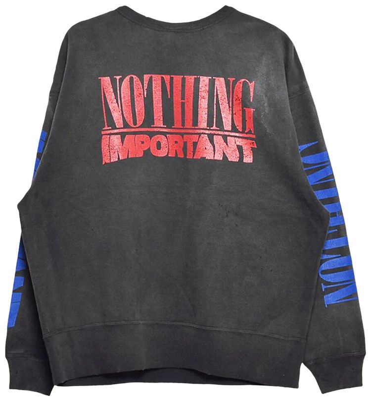 SAINT Mxxxxxx x Kosuke Kawamura Nothing Important Long Sleeve Tee Black