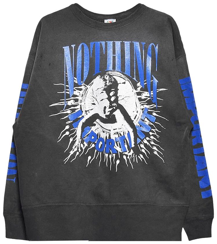 SAINT Mxxxxxx x Kosuke Kawamura Nothing Important Long Sleeve Tee Black