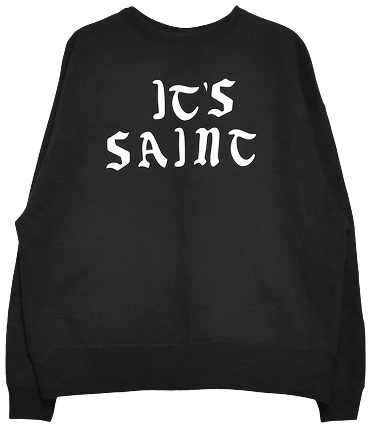 SAINT Mxxxxxx Its Saint Crewneck Sweatshirt Black