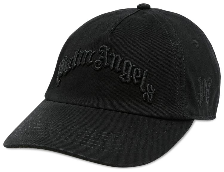 Palm Angels Curved Logo Cap Black