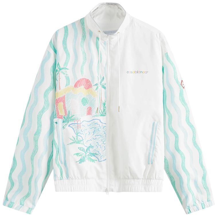 Casablanca Maison Memphis Printed Jacket White