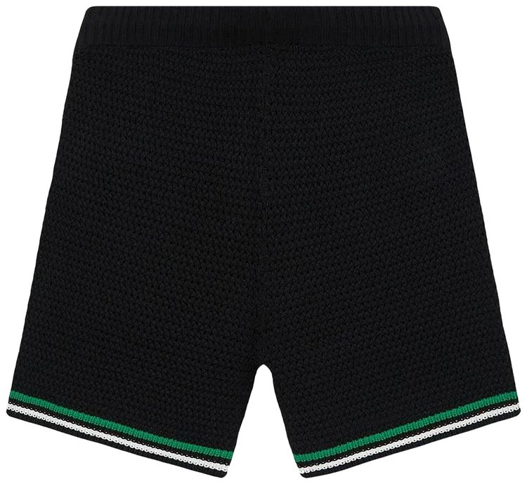 Casablanca Knit Tennis Shorts Black