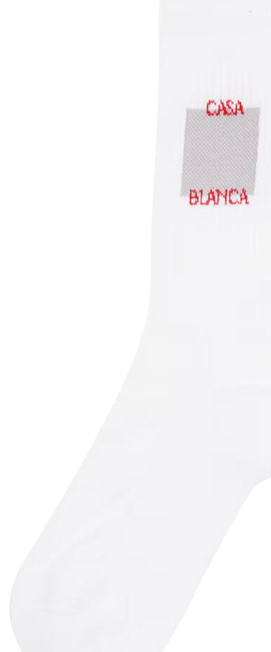 Casablanca Casa Logo Socks White
