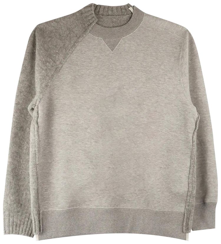 Sacai Knit Sweater Light Grey