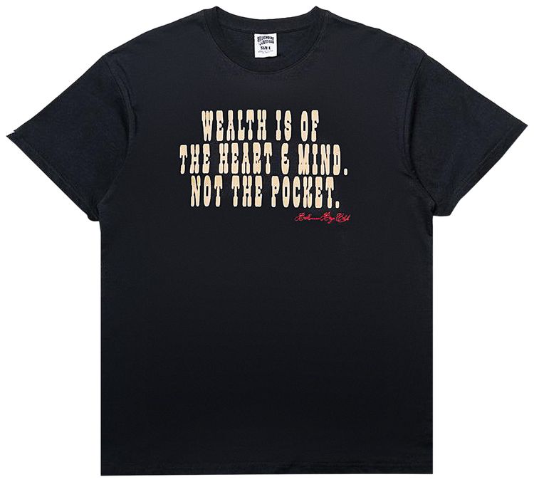 Billionaire Boys Club Mantra T Shirt Black