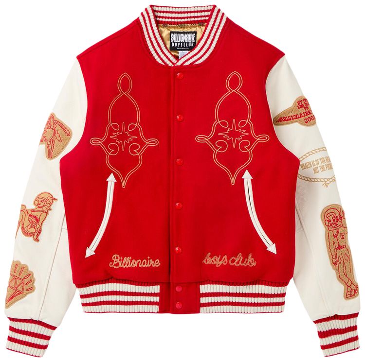 Billionaire Boys Club Gold Peak Jacket Racing Red