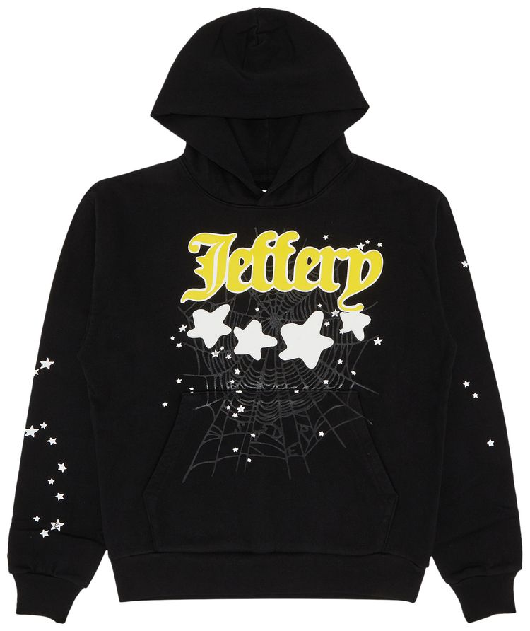 Sp5der Jeffery Hoodie Black