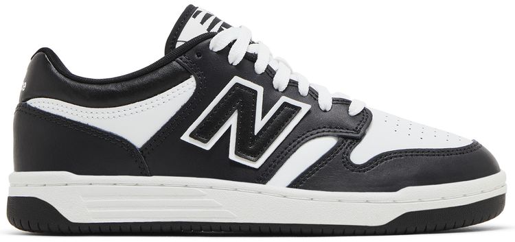 New Balance 480 Big Kid Black White