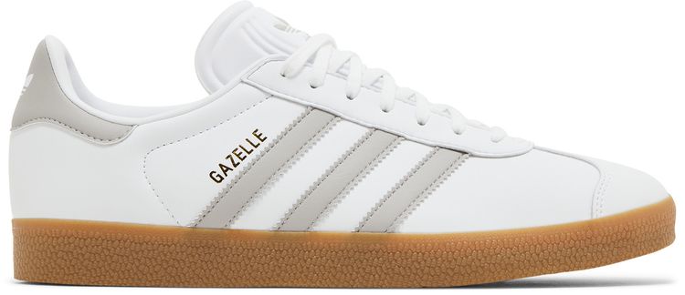 Adidas Gazelle White Grey Gum