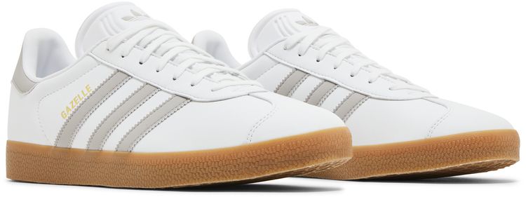 Adidas Gazelle White Grey Gum
