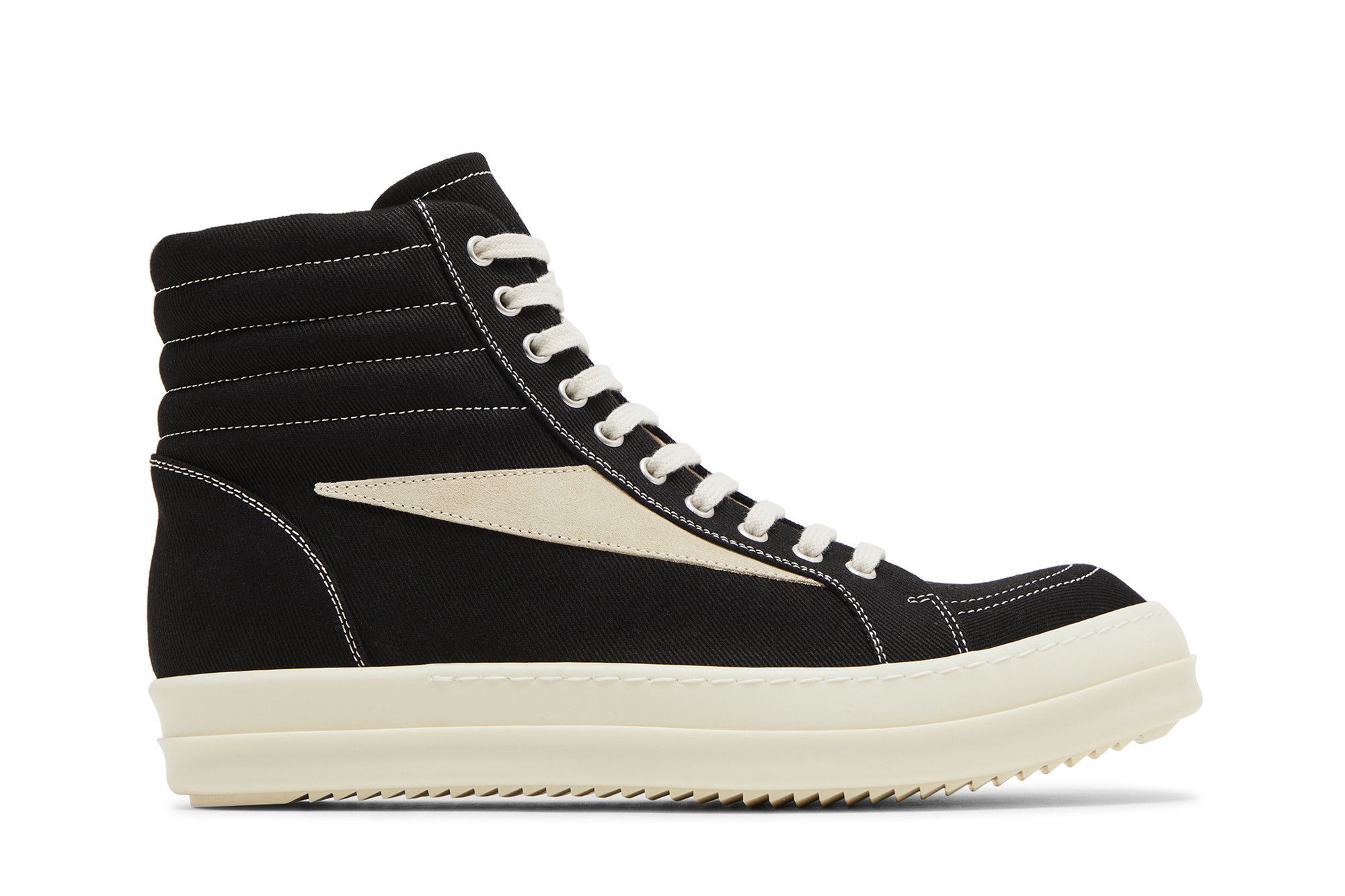 靴 Rick Owens DRKSHDW High Top Black Milk RICK OWENS DRKSHDW BLACK MILK SLASHED FOGACHINE HIGH TOP