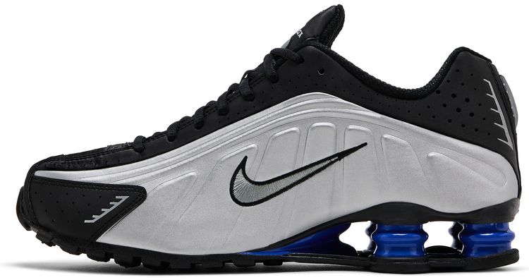 Nike Wmns Shox R4 Metallic Silver Racer Blue