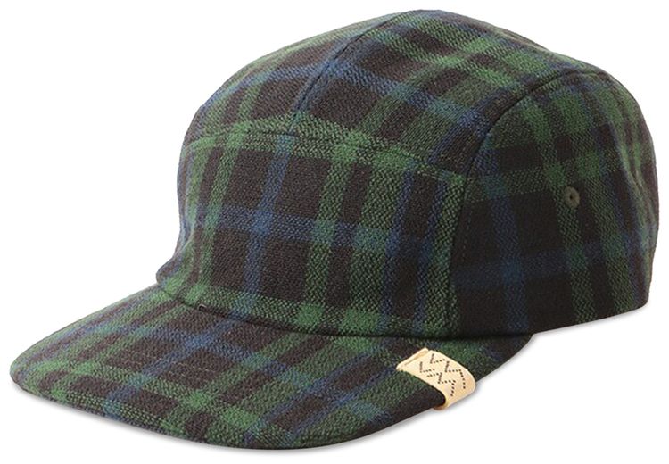 Visvim Buffalo Check Camp Cap Green