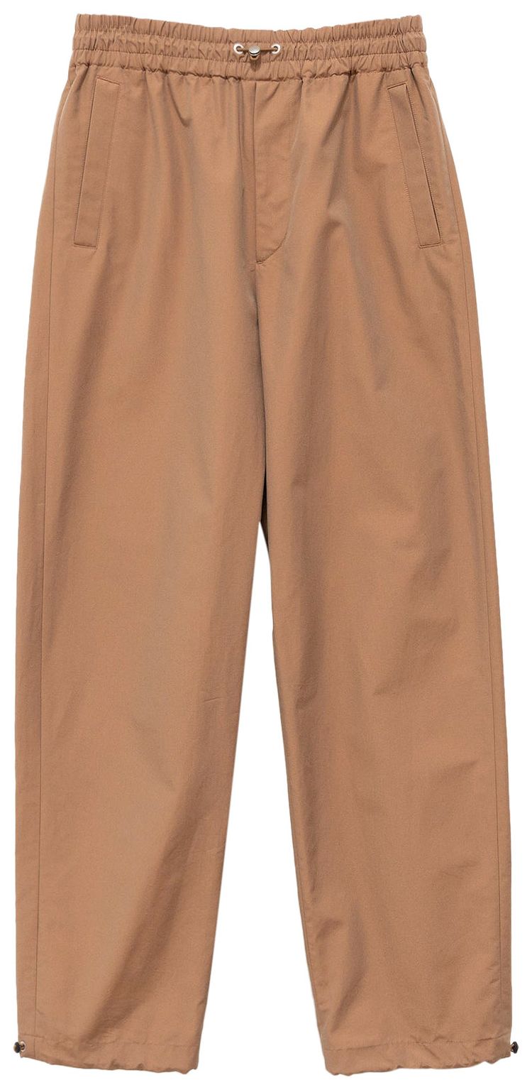 Auralee Finx Tussah Chambray Easy Pants Light Brown Chambray