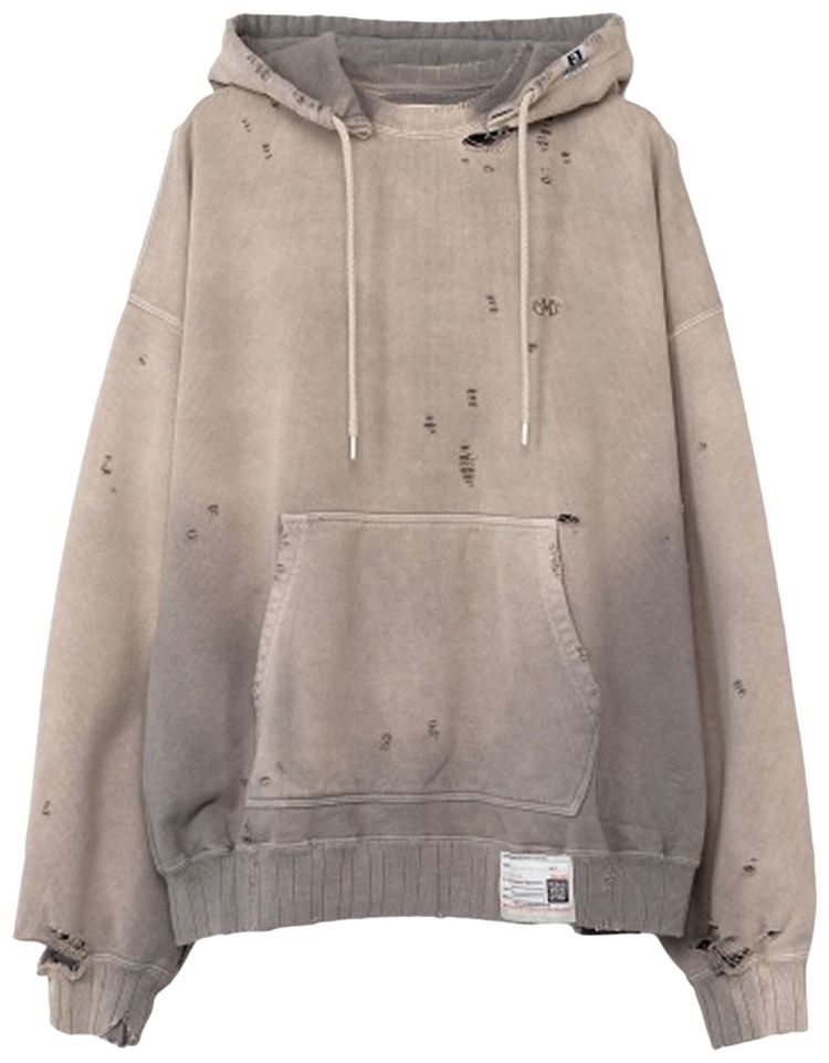 Maison Mihara Yasuhiro Sun Faded Hoodie Beige