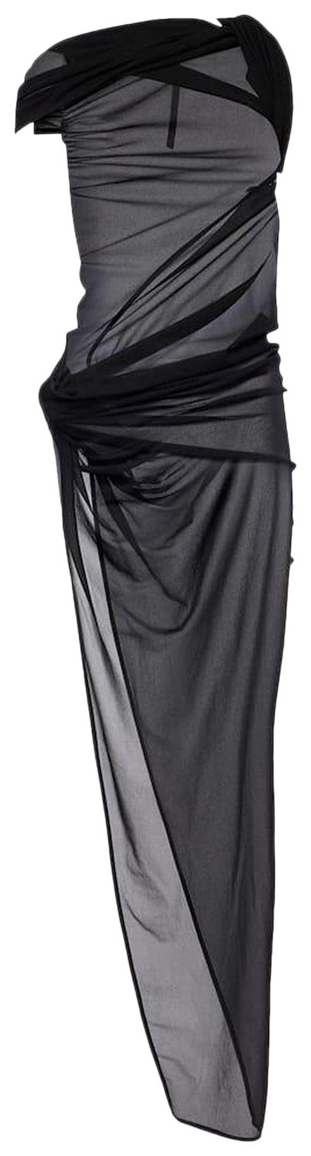 Rick Owens Lilies Sienna Gown Dress Black