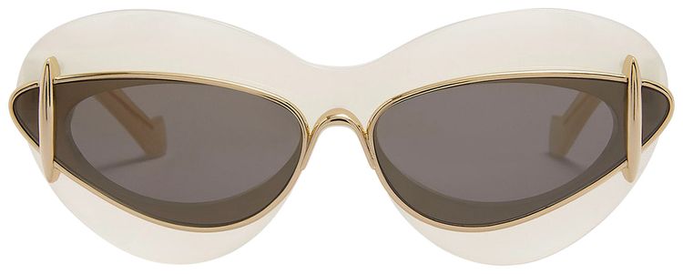 Loewe Double Frame Sunglasses IvoryBrown