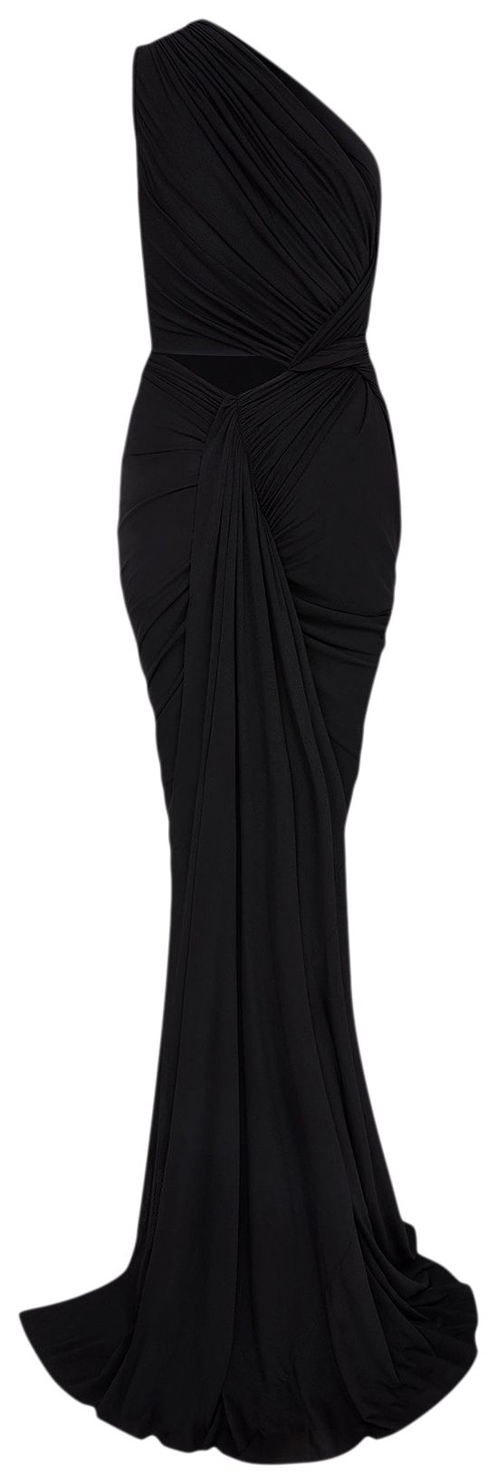 Rick Owens Lilies Fog Gown Dress Black