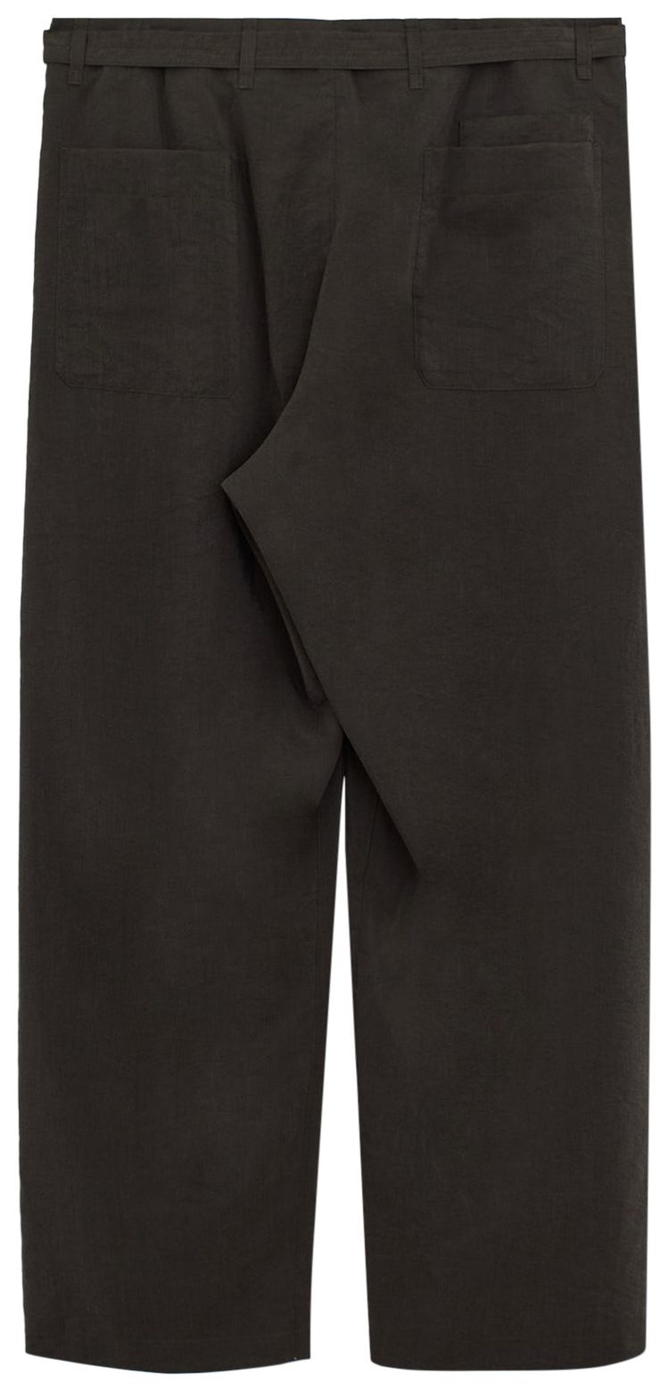 Lemaire Seamless Belted Pants Dark Espresso