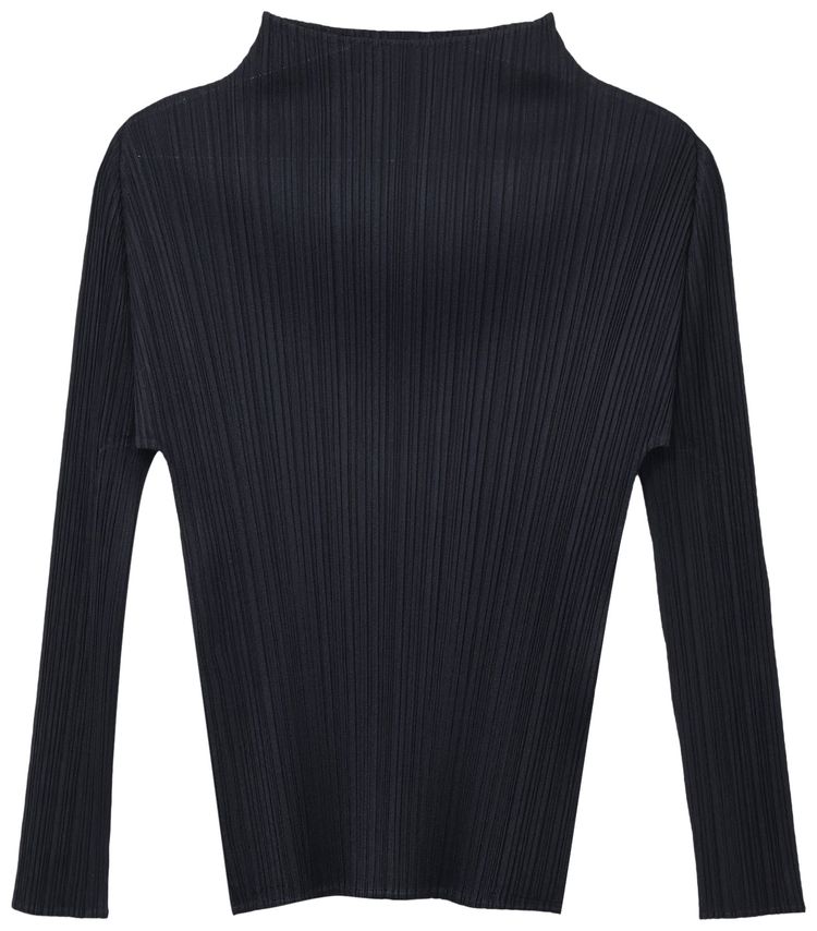 Pleats Please Issey Miyake Basic Shirt Black