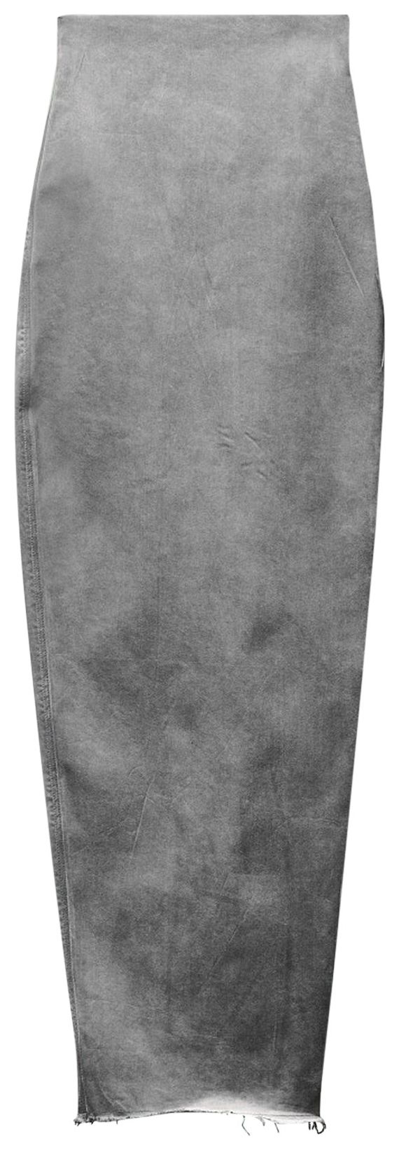 Rick Owens Dirt Pillar Denim Skirt Pearl