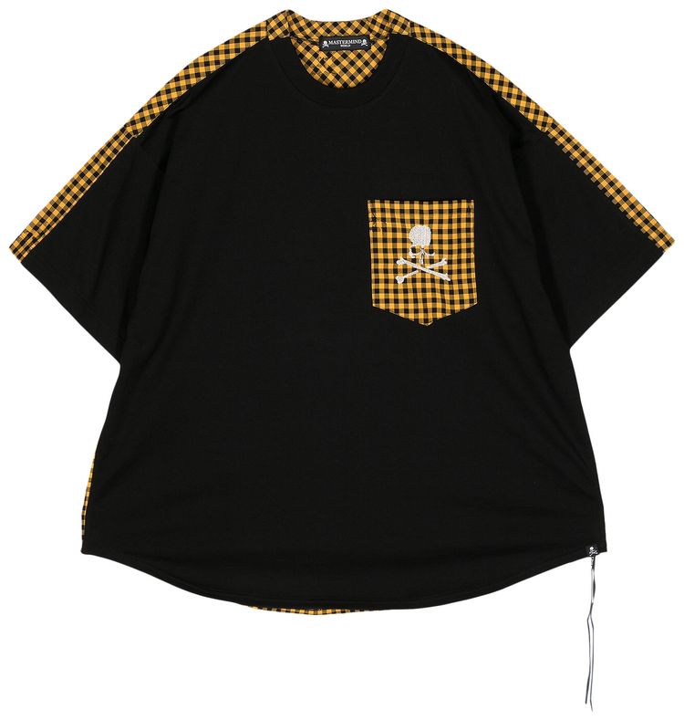 Mastermind World Combined Check Tee BlackYellow Check