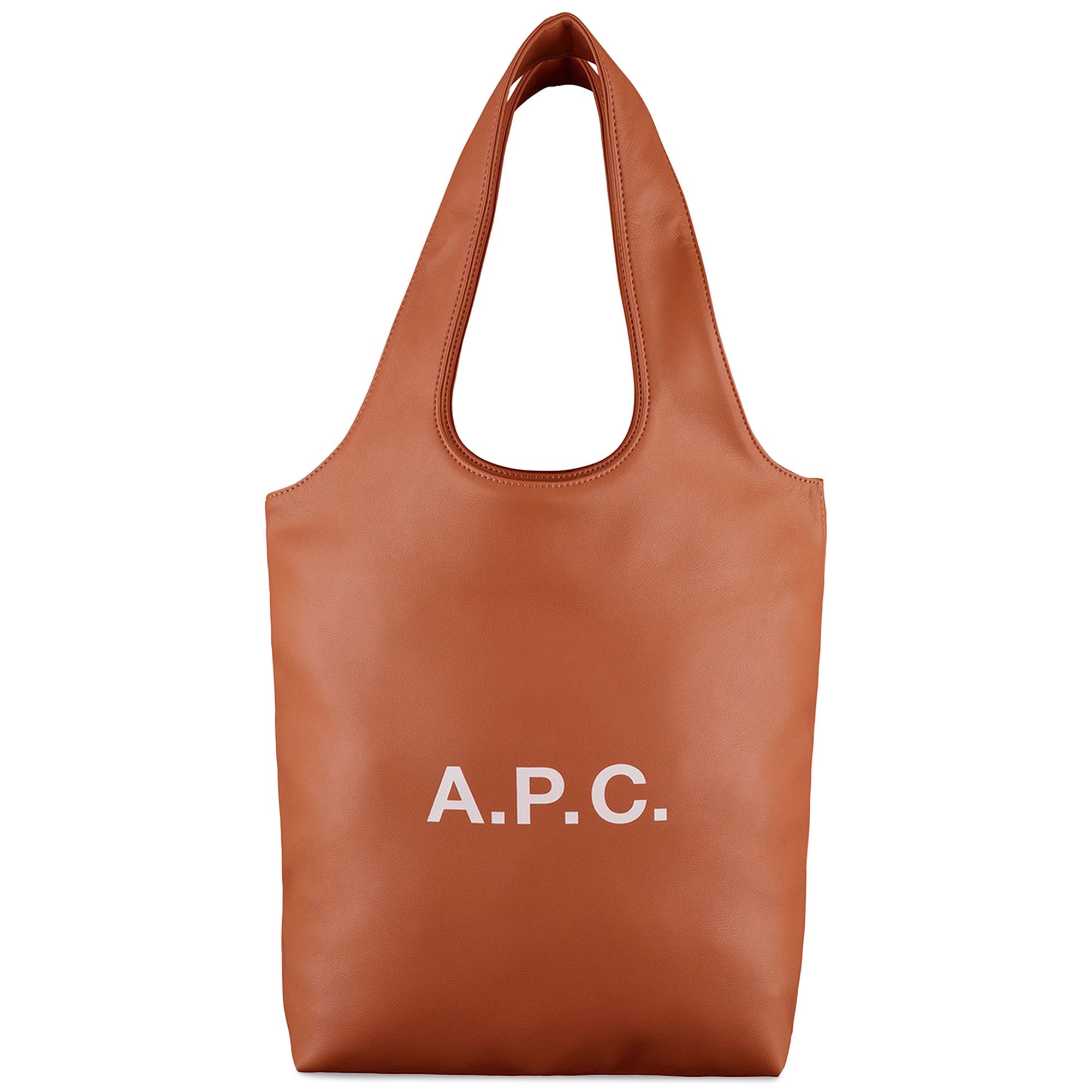 Buy A.P.C. Ninon Recycled Leather Tote Bag Noisette PUAAT M61861 CAD GOAT DE