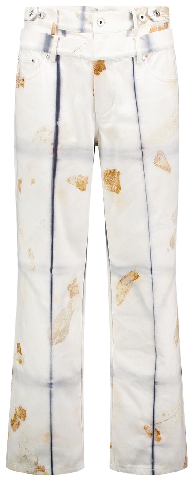 Feng Chen Wang Plant Dye Denim Trouser BlackWhite