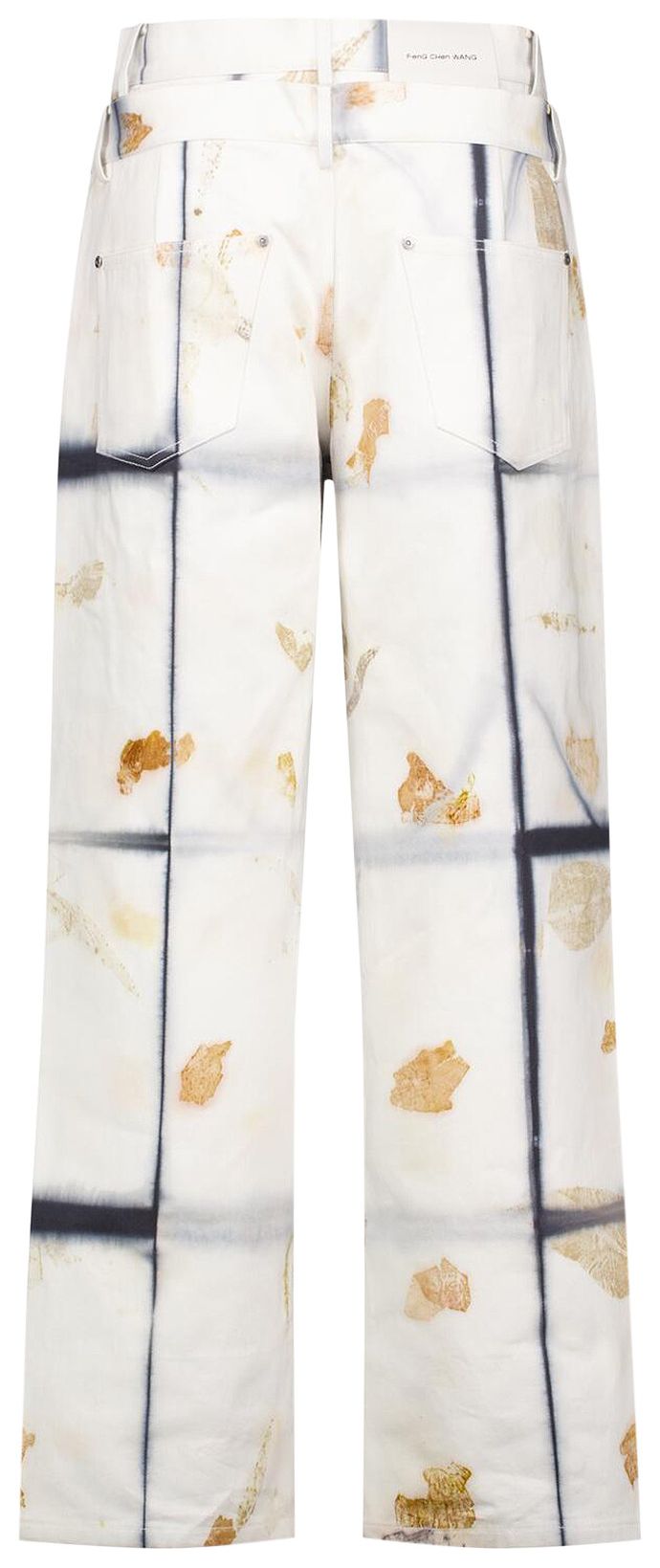 Feng Chen Wang Plant Dye Denim Trouser BlackWhite