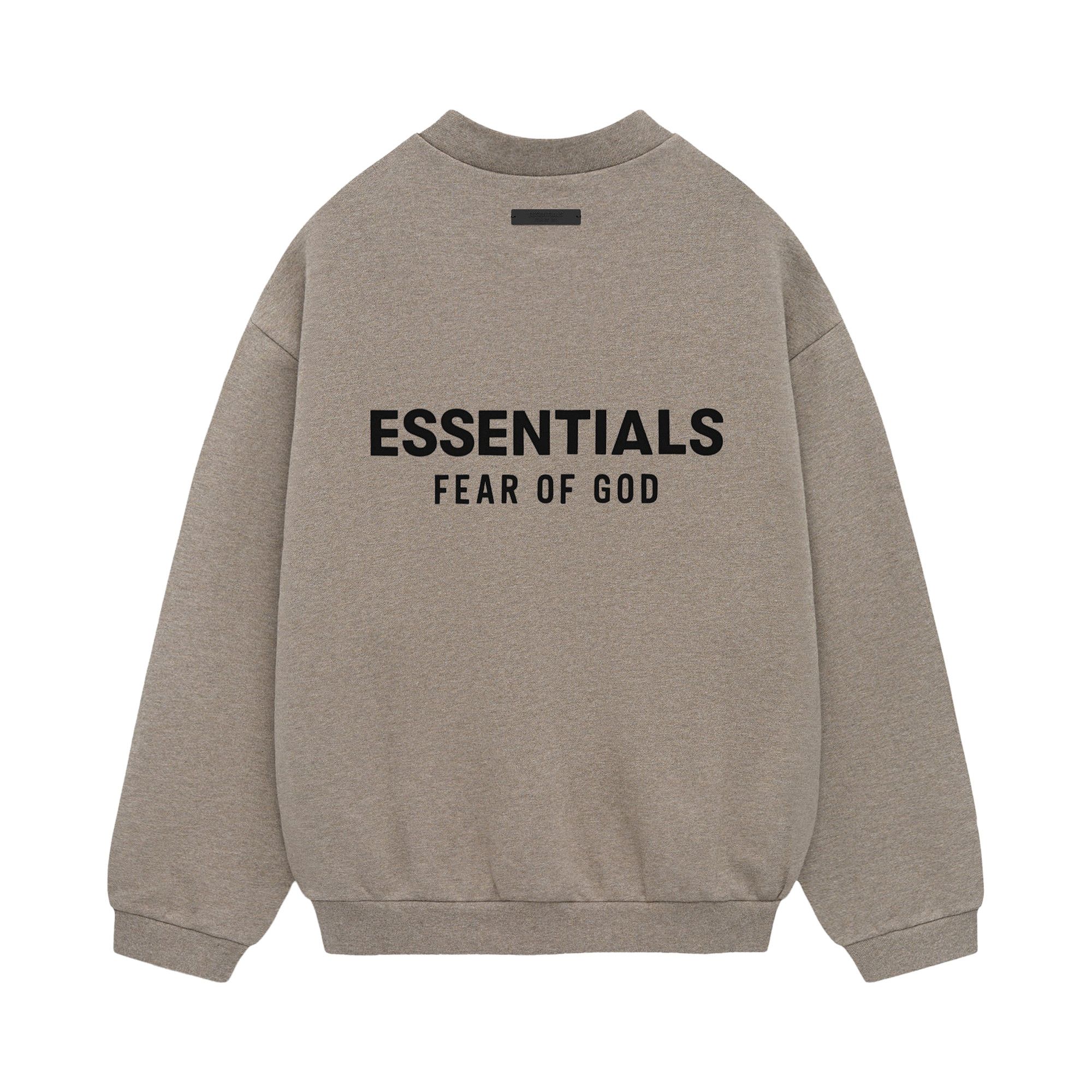 Buy Fear of God Essentials Fleece Crewneck II 'Heather Grey