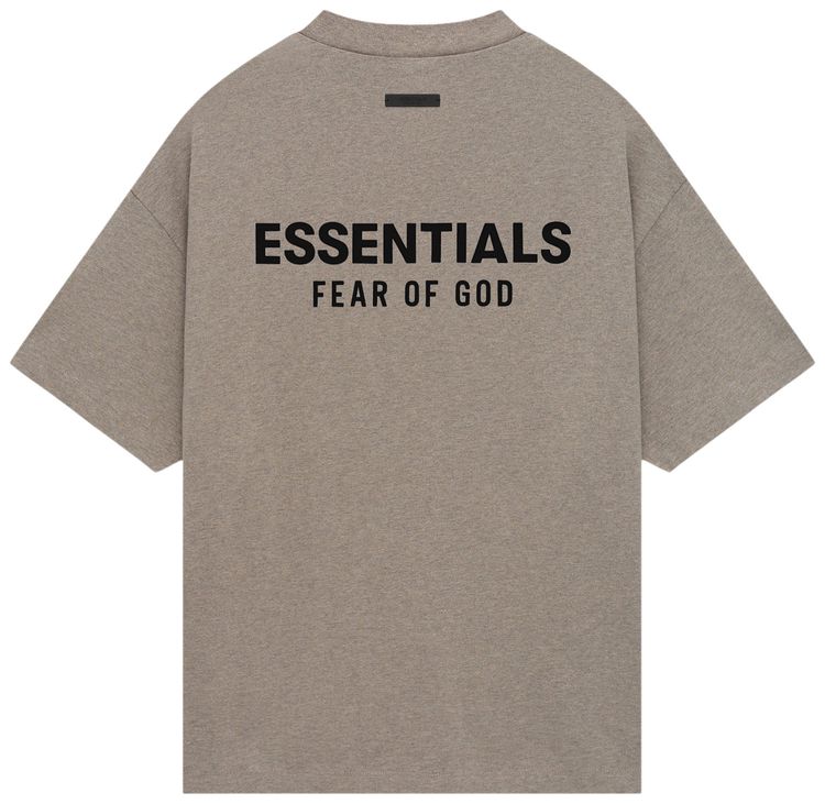 Fear of God Essentials Jersey Crewneck Tee Heather Grey