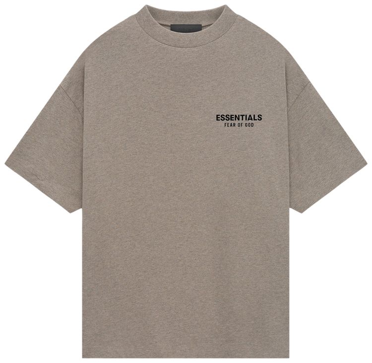 Fear of God Essentials Jersey Crewneck Tee Heather Grey