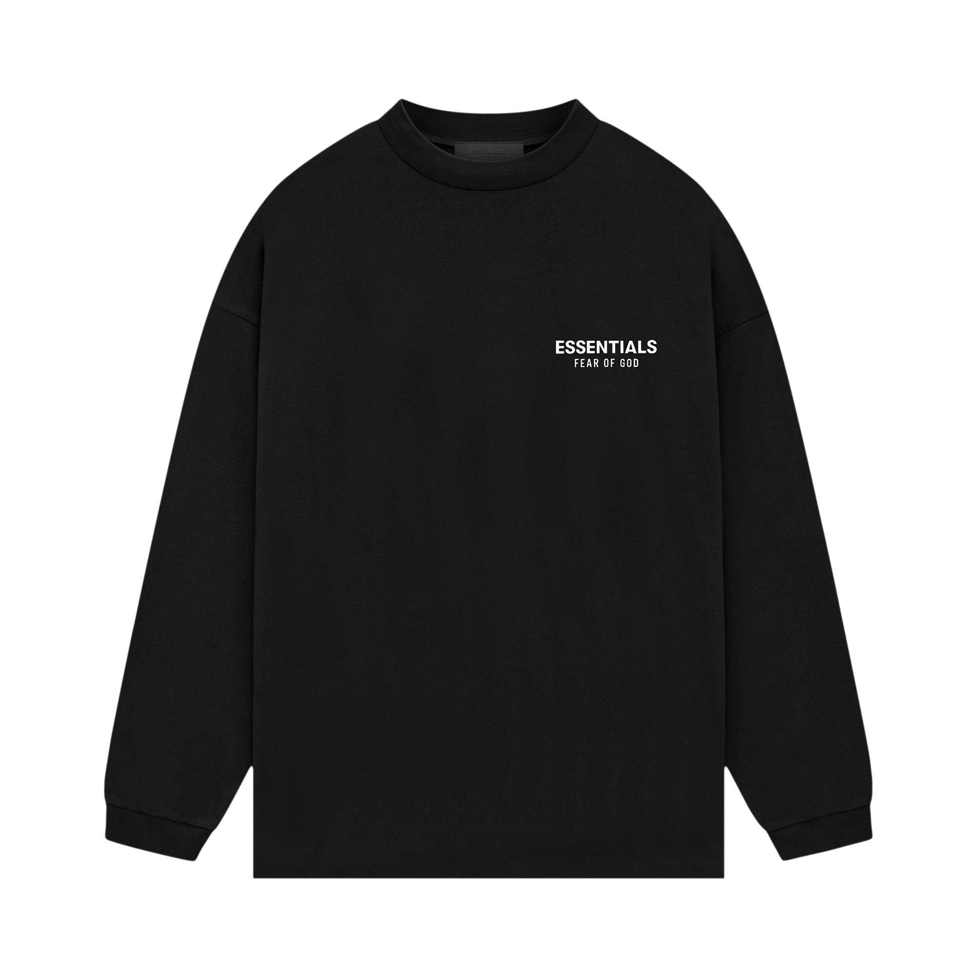 Buy Fear of God Essentials Jersey Long-Sleeve Shirt 'Black