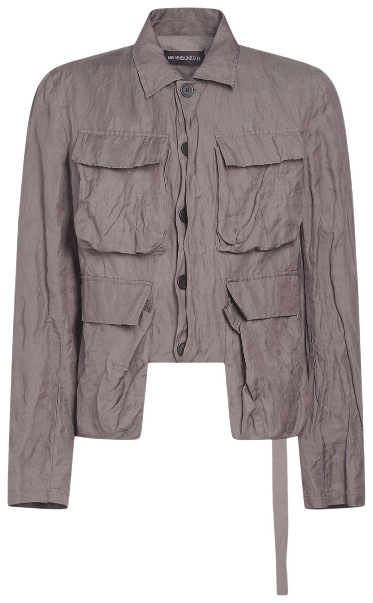 Ann Demeulemeester Silvester Cargo Jacket Grey