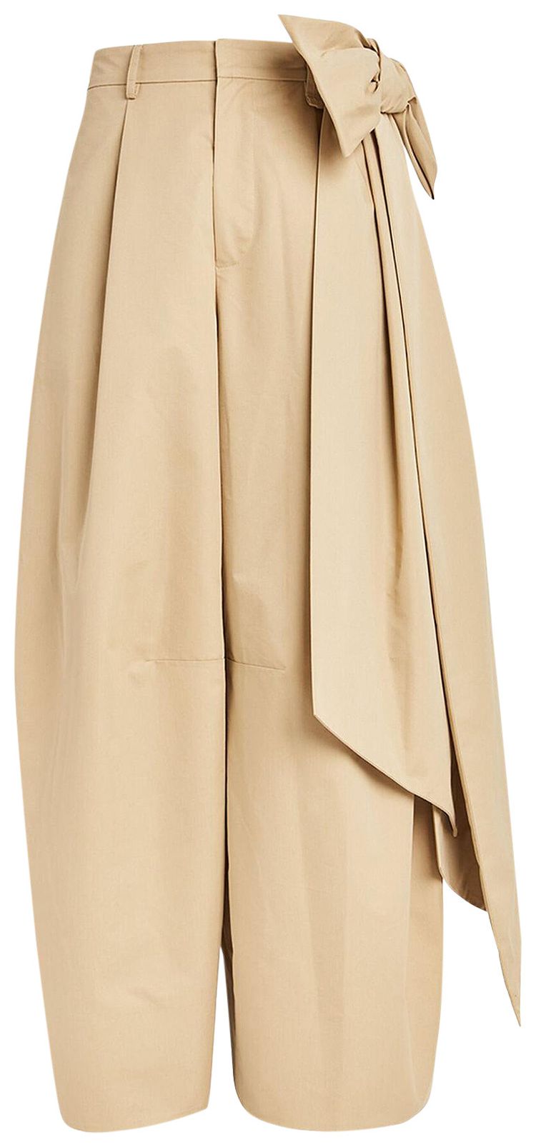 Simone Rocha Bow Wide Leg Trousers Beige