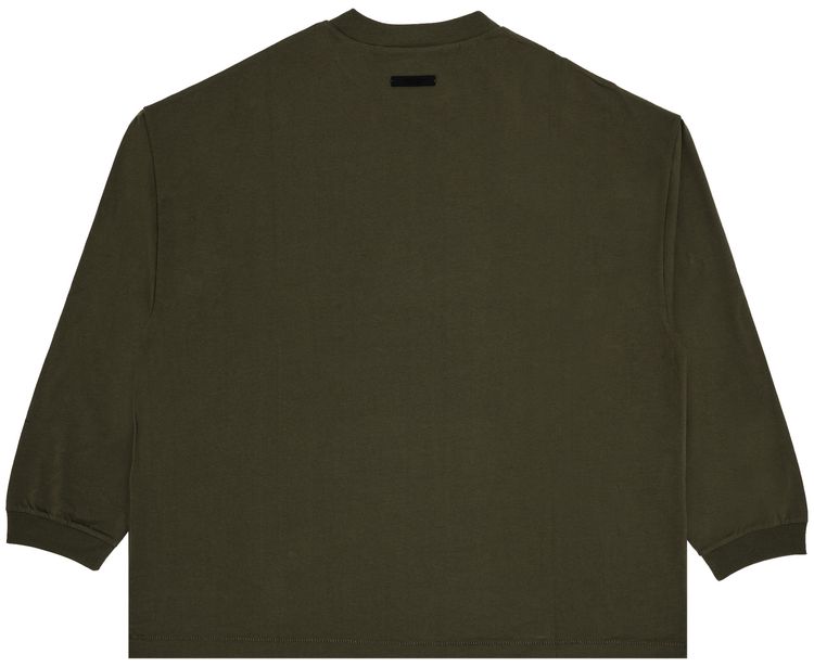 Fear of God Essentials Jersey Long Sleeve Tee Military