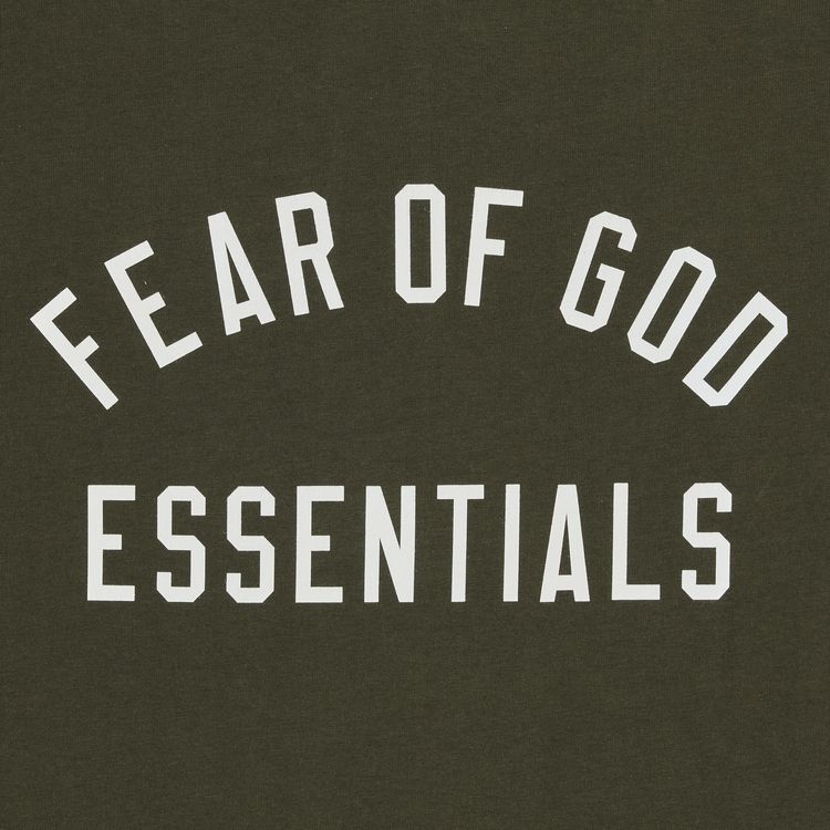 Fear of God Essentials Jersey Long Sleeve Tee Military